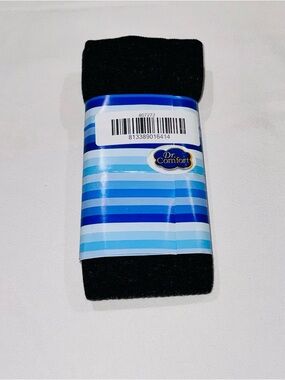 Men's Black/Charcoal Wool Compression Dress Socks 15-20mmHg Dr. Comfort Size S